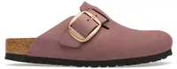 Birkenstock Boston Big Buckle Nubuck Maroon