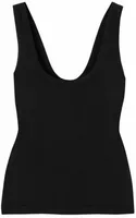 Alo Yoga Seamless Cotton-Blend Tank Top Black