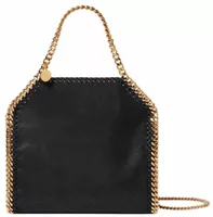 Stella McCartney Falabella Mini Tote Bag Black Gold