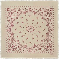 Small Cashmere Bandana Hachi Bico Oats White