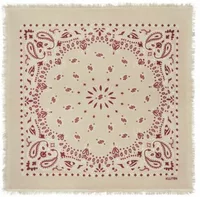 Kujten Small Cashmere Bandana Hachi Bico Oats White