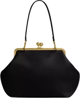 Coach Large Kisslock Frame Bag Brass/Black