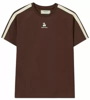Cherry Logo Slim Tee Brown