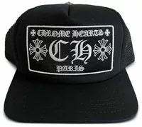 Chrome Hearts CH Paris Trucker Hat Black