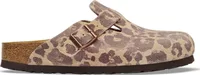 Birkenstock Boston Suede Print SYN Leo Sandcastle