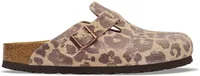 Birkenstock Boston Suede Print SYN Leo Sandcastle