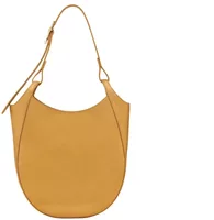 Longchamp Le Foulonné Lare Hobo Bag Nutmeg