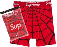 Supreme Hanes Spider-Man Boxer Briefs (2 Pack) Red