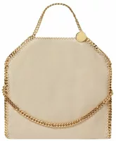 Stella McCartney Falabella Fold-Over Tote Bag Clotted Cream