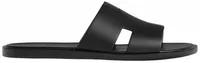 Hermes Izmir Sandal Noir Smooth Calfskin Leather