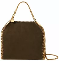 Stella McCartney Falabella Mini Suede Tote Bag Moka
