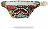 Sprayground Fur Graff Savvy Crossbody White