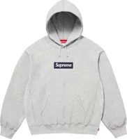 Supreme Box Logo Hooded Sweatshirt Heather Grey