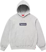 Supreme Box Logo Hooded Sweatshirt Heather Grey
