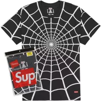 Supreme Hanes Spider-Man Tagless Tees (2 Pack) Black