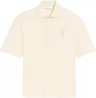 Ami Paris Ami De Coeur Knitted Patch Polo White