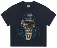 Oct Biker Dog Tee Vintage Black