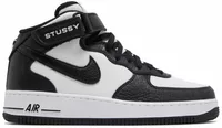 Nike Air Force 1 Mid Stussy Light Bone Black