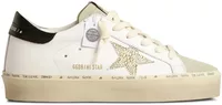 Golden Goose Hi-Star White Leather Gold Swarovski Star Black Heel (W)
