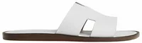 Hermes Izmir Sandal Blanc Smooth Calfskin Leather