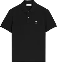 Ami Paris Ami De Coeur Short Sleeve Polo Shirt Black