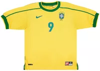 Nike Brazil 1998 Reissue Ronaldo Soccer Replica Jersey Varsity Maize
