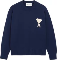 Ami Paris Ami De Coeur Crewneck Sweater Blue White