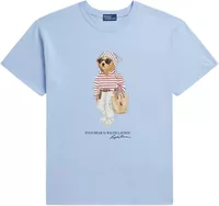 Polo Bear Cotton Jersey T-Shirt Baby Blue