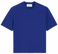 Embossed Ami De Coeur Cotton T-Shirt Royal Blue