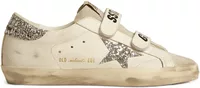 Golden Goose Old School Silver Glitter Star Ice Gray (W)