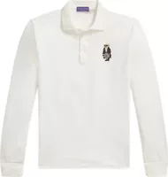 Polo Bear Cotton Cashmere Polo Shirt Classic White
