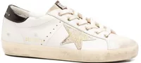 Golden Goose Super-Star White Leather Gold Swarovski Star (W)