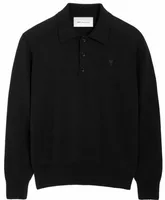 Ami De Coeur Wool Polo Black/Black