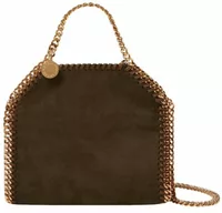 Stella McCartney Falabella Suede Tiny Tote Bag Moka