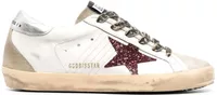 Super-Star Burgundy Glitter Silver Heel Tab (W)