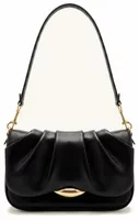 Ruched Shoulder Bag Black