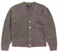 Stussy Textured Cardigan Purple/Green
