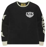 Corteiz Gasolina Waffle Long-Sleeve Black