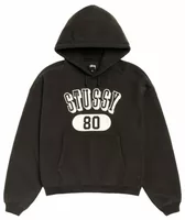 80 Relaxed Hoodie Washed Black