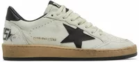 Golden Goose Ball-Star White Nappa with Black Star (W)