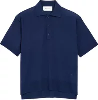 Ami Paris Ami De Coeur Short Sleeve Polo Blue