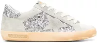 Super-Star Silver Glitter Gray Suede Star Heel (W)