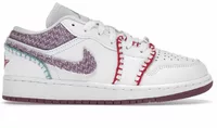 Nike Air Jordan 1 Low White Light Bordeuax (GS)