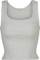 Skims Cotton Rib Tank Light Heather Grey