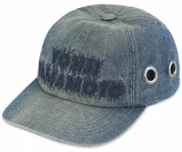 x Ys Grommet 6-Panel Washed Blue