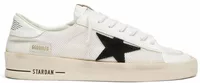 Golden Goose Stardan White Mesh Black Suede Star