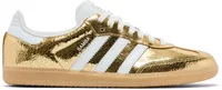 adidas Samba OG Gold Metallic Cracked Leather (W)