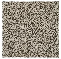 Kujten Large Bandana Hachiko Leopard Oats White