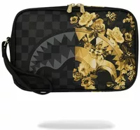 Sprayground Gold Floral Remix Toiletry Brick Multicolor