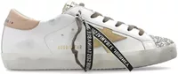 Golden Goose Super-Star White Leather Multicolor Glitter Heel (W)